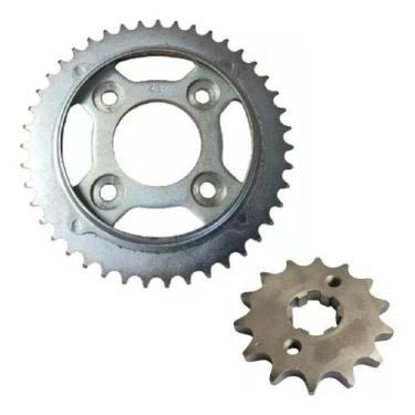 Imagem de Kit Relacao Coroa + Pinhao Cg Titan 125 2000 até 2004 Fan 125 2005 até