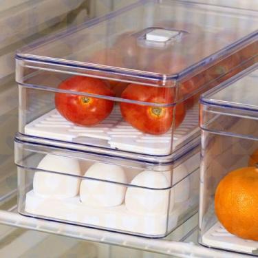 Imagem de 1 UN Organizador Modular Acrilico Com Porta Ovos P/ Cozinha - PLASTUTT