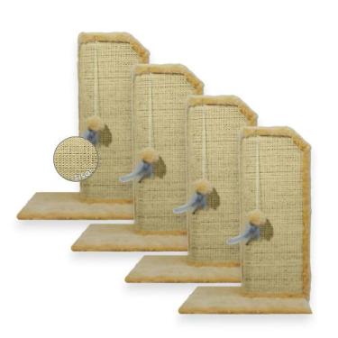 Imagem de Arranhador Gato Proteção Canto de Sofás Base Interna Brinquedo Bolinha