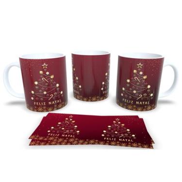 Imagem de Canecas de Porcelana Personalizadas Arvore de Natal - Estampa Sublimad