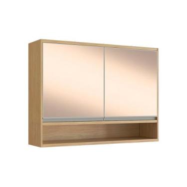 Imagem de Armário Aéreo com 2 Portas Paris 3302 Casamia, Louro Freijo/Off White/