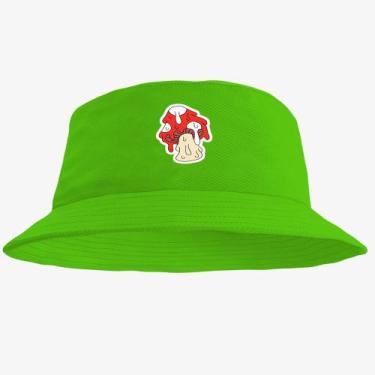 Imagem de Boné Chapéu Bucket Hat Estampado Cogumelo - MP Moda Masculina, Único, 