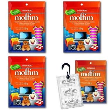 Imagem de Kit 4 Un Antimofo De Armários Desumidificador Mofo E Odores - Moffim