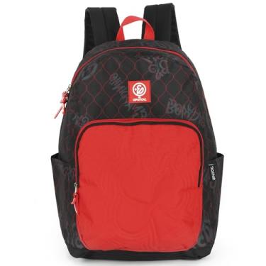 Imagem de Mochila De Costas Escolar Resistente Fãs Enaldinho Estampada (Vermelho)