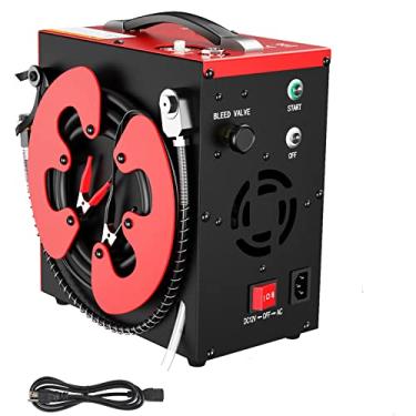 Imagem de GX PUMP CS3-I Portable PCP Air Compressor, Built-in Home Converter, Auto-Stop, Oil-Free, Built-in Water-Oil Separator Filter, Powered by 12V DC or Home 110V AC, 4500Psi/30Mpa