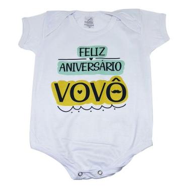 Imagem de Body Baby Bebê Branco Roupinha Promovido a Vovô do Ano - GMH, G
