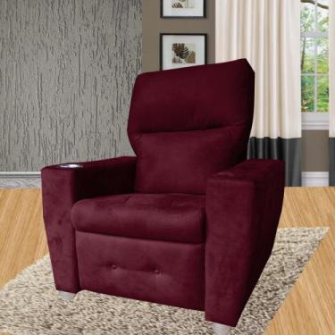 Imagem de Poltrona Do Papai e Mamae Reclinavel Emily - Beatriz  Decor, BORDO