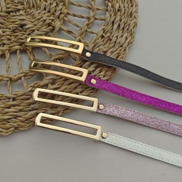 Imagem de Cinto Manu Glitter Rosa, Branco, Pink e Preto - Maria Sininho, Único, 