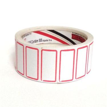 Imagem de Etiqueta Adesiva de Preços N6 39 x 20mm Com 10 Metros 500 Etiquetas Fi