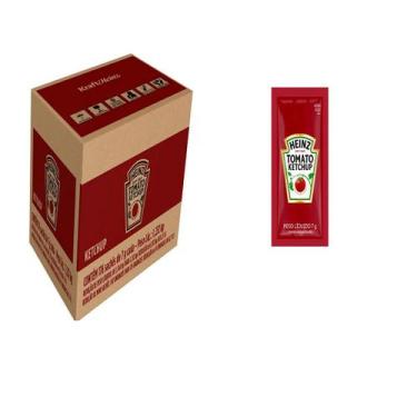 Imagem de HEINZ KETCHUP SACHE  144 Unidades Mini Catchup para Delivery Lanches e