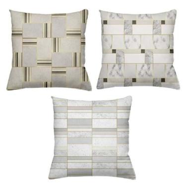 Imagem de Kit 3 Almofadas Decorativas Cheias 40 x 40 Moderna - Deluzz