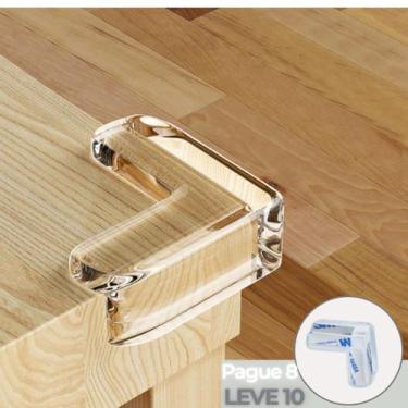 Imagem de Protetor quina canto adesiva para moveis silicone 10 und - DOMIK