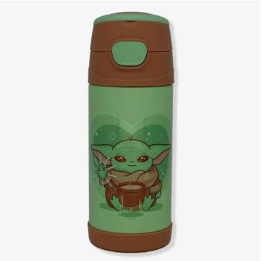 Imagem de Garrafa top handle infantil 350ml baby yoda - ZONA CRIATIVA 