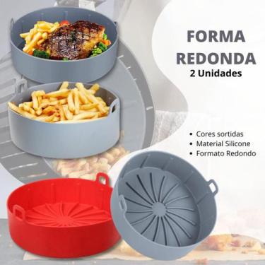 Imagem de Kit Forma Silicone Airfryer Micro-Ondas Reutilizável Waffle - Escolha 