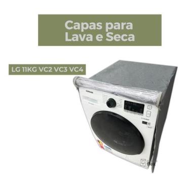 Imagem de Capa lava e seca lg 11kg vc2 vc3 vc4 transparente flex - Capas Flex, C
