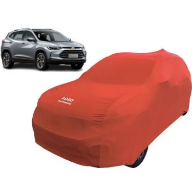 Imagem de Capa Tecido Helenca Lycra Carro Chevrolet Nova Tracker - Mz, Vermelha