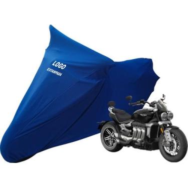 Imagem de Capa Para Proteger Moto Triumph Rocket 3 Gt Com Elasticidade - Mz, Azu