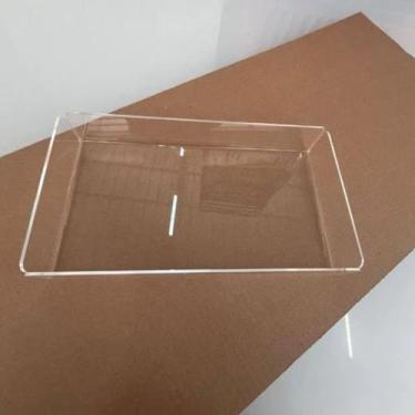 Imagem de Bandeja Dobrada De Acrílico Luxo Para Lavabo Maquiagem Papel Toalha - 