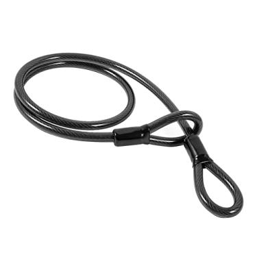 Imagem de Amagogo Cabo de aço de segurança, cabo de mento, cabo de flexível de aço trançado de alça, cabo de segurança para, aço trançado, Preto