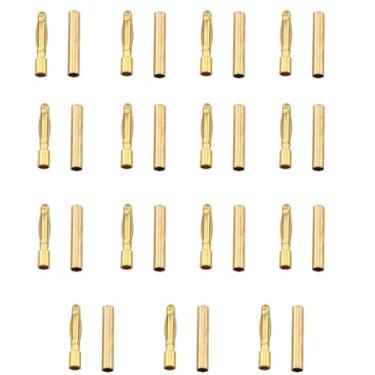 Imagem de Ruiwaer 15 pares de conectores banana de 2 mm banhados a ouro bateria RC macho e fêmea bala banana plug kits de conector para bateria RC motor ESC