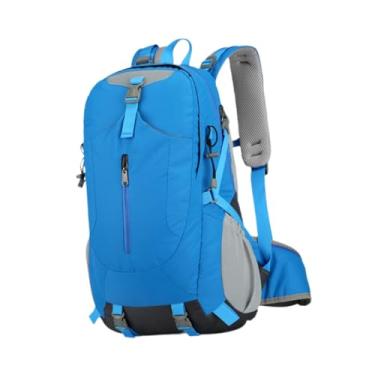 Imagem de menolana Caminhadas mochila escalada mochila resistente à água saco de trekking daypack caminhadas para caça touring bicicleta mochila, Azul