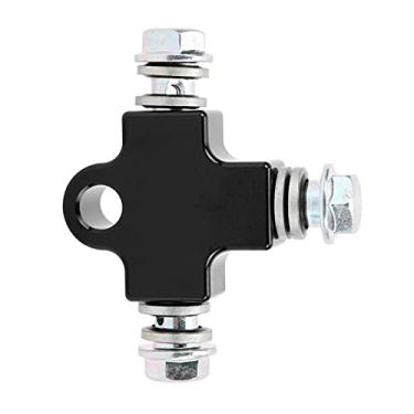 Imagem de Acoplamento Universal do Conector do T, Aço da Mangueira da Tubulação de 3 Vias Apto para a Modificação da Motocicleta Atv (B (tee preto com parafusos))