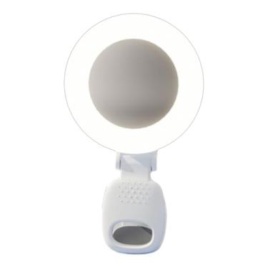 Imagem de BaotyJie Clipe de telefone Anel Flash Luz de vídeo conferência Rotativo Fácil de montar Espelho de selfie Luz de preenchimento redonda para Tablet Computador