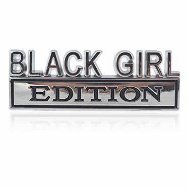 Imagem de GeeGeetop Adesivo de Emblema Universal Preto Girl Edition de Substituição para Caminhão de Carro Suv Compatível com Ford F150 Jeep Dodger Chevrolet Emblema Da Porta Traseira Emblema Da Grade Dianteira