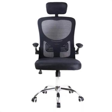 Imagem de Cadeira de Escritório Python Fly, Suporte lombar giratório ajustável ergonomicamente (Preto)