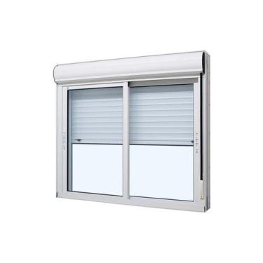 Imagem de Janela com Persiana Integrada em Alumínio Branco Perfecta Max 120x150x