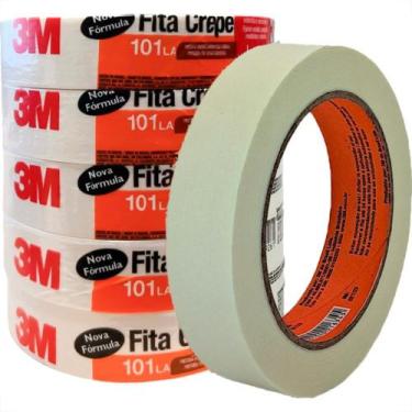 Imagem de Fita Crepe 3M 101 La 24Mm X50M - Kit C/5 Pecas