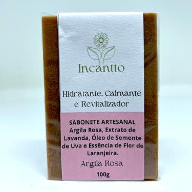 Imagem de Sabonete Artesanal de Argila Rosa, nutrição e revitalização 100