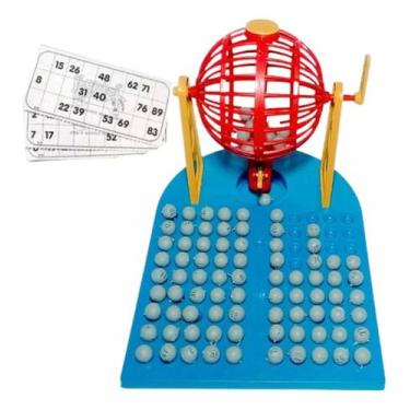 Imagem de Jogo Bingo Com 48 Cartelas Com Bolinhas Incluindo Dispenser para diver