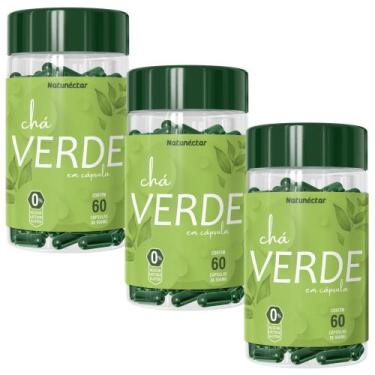Imagem de Kit Combo 03 UND Chá Verde Cápsulas Suplemento Alimentar Natural 180 C