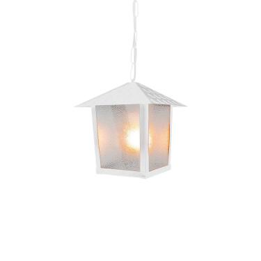 Imagem de Lustre Pendente Blumenau Colonial Nina Quadrado Vidro Pontilhado E27 Bivolt