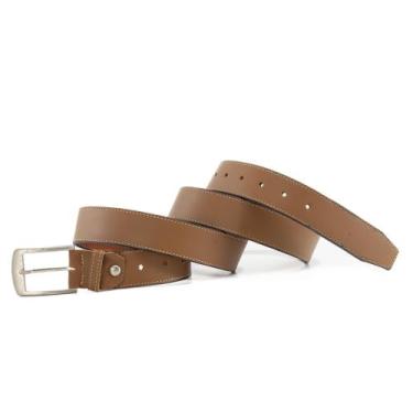 Imagem de Cinto Masculino Marrom Social  Fino 100% Couro Pampas Country - Pampas