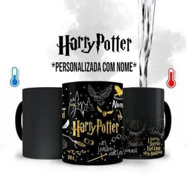 Imagem de Caneca Mágica Harry Potter Clássica com Nome Personalizado - loja dink