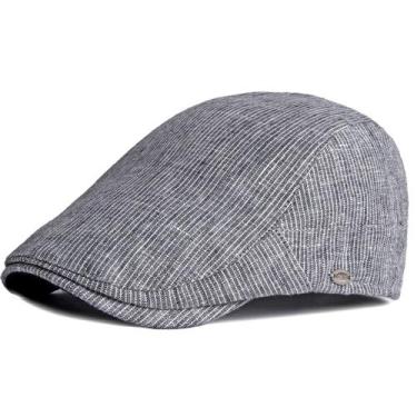 Imagem de Boina Casual Italiana Básica Plana Boné Unissex Moda Primavera Verão V