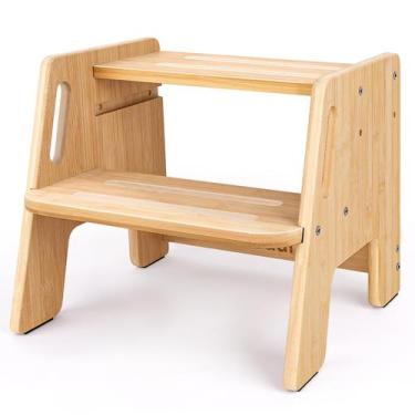 Imagem de Banqueta Ajustável Woodure para Crianças - 2 Degraus de Altura