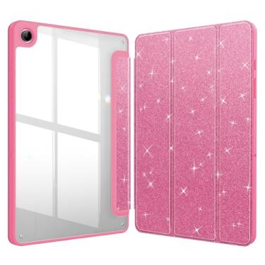 Imagem de Fintie Capa fina híbrida para Samsung Galaxy Tab A9 Plus/A9+ 5G 11 polegadas modelo 2023 (SM-X210/X216/X218), capa à prova de choque com capa traseira transparente transparente, despertar/hibernar