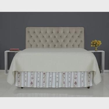 Imagem de Cabeceira de Cama Box Casal 138cm Pádua Veludo