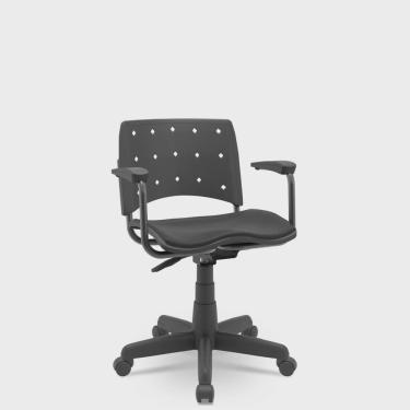 Imagem de Cadeira Giratória Secretária com Braço Assento Estofado Ergoplax