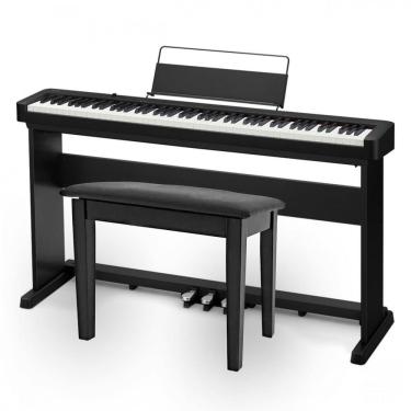 Imagem de Piano Digital Casio CDP-S160 Preto + Estante CS-470p + Banqueta + Pedal Triplo