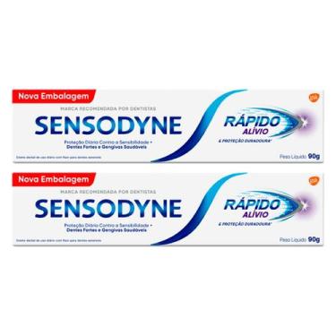 Imagem de Kit 2 und Creme Dental Sensodyne Alivio Rapido 90g