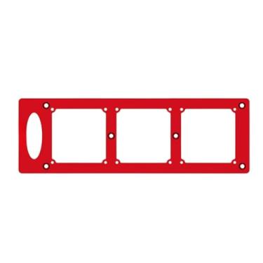 Imagem de AsrMyjcx 86 Tipo Caixa de fio Modelo Setor da soquete para eletricista Trabalho fácil Uso Uso de instalação elétrica Sociedade do interruptor de ajuda, Tamanho Interno Vermelho 7 Cm