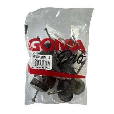 Imagem de Kit Prego Telheiro Polido Ardox Goma 18x30 10 Peças