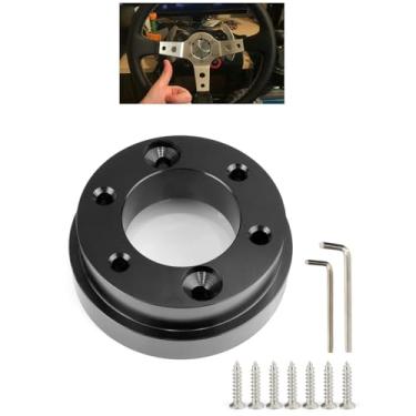 Imagem de Adaptador de volante G920, placa adaptadora de volante 70 mm/PCD de 2,75 polegadas para Logitech G29, G920, G923, compatível com volante de 13/14 polegadas