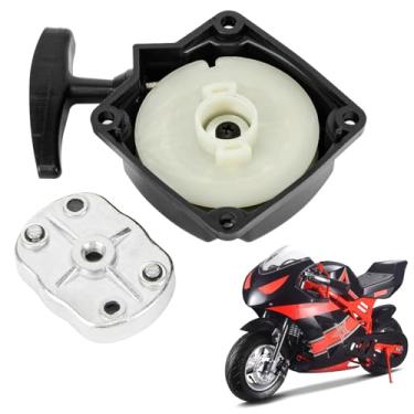 Imagem de Acionador de arranque de recuo de 33cc 49cc compatível com Chopper ATV 43cc 47cc 49 cc 50cc Motor Pull Start para Pocket Dirt Bike Gas Scooters Mini Motocicleta Mid-Bikes Mini-Choppers Pequenos