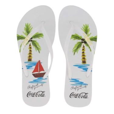Imagem de Chinelo Coca Cola Bossa Feminino Branco