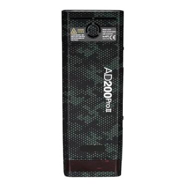 Imagem de Para Godox AD200 Pro II câmera de bolso flash estroboscópio película de vinil película protetora protetor protetor casaco acessórios de fotografia AD200 Pro II (Mamba Green)